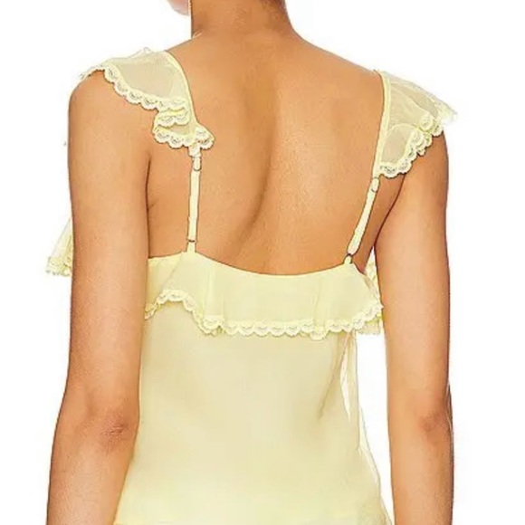 Tularosa Yellow Ruffle Blouse - Picture 2 of 4